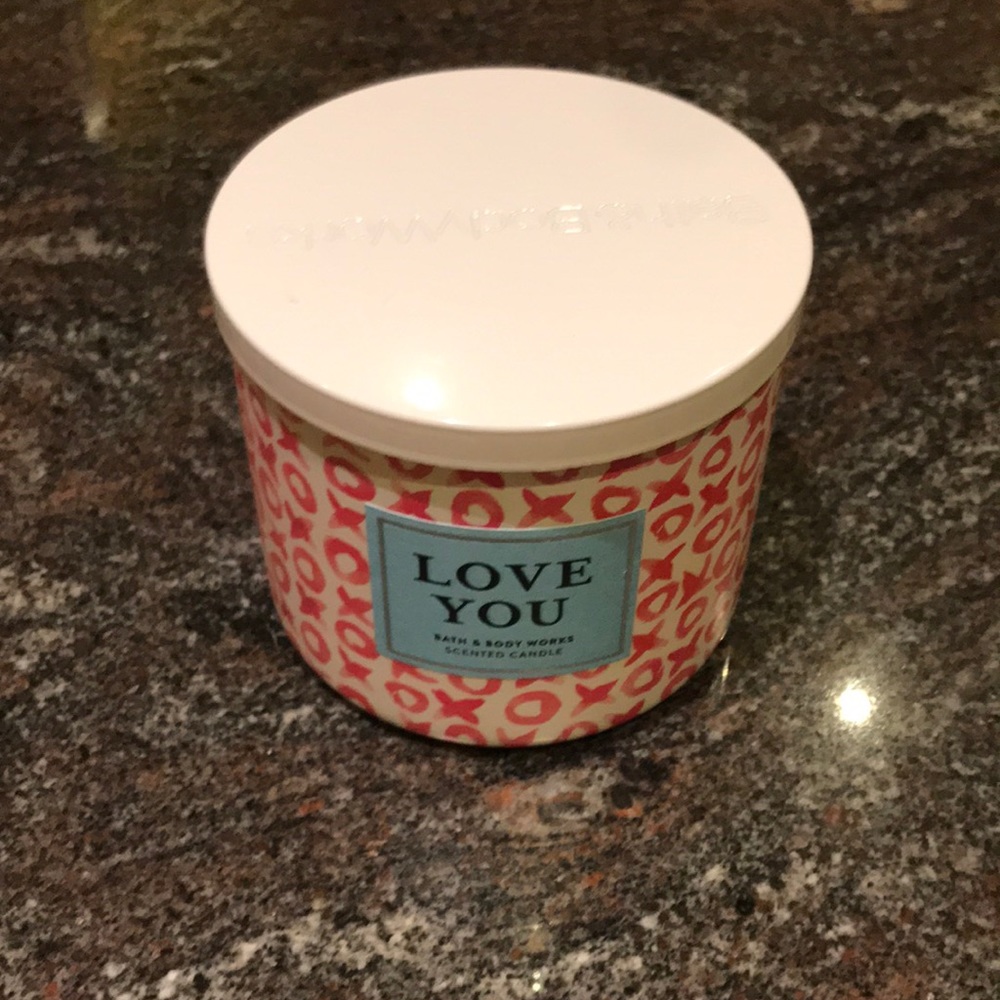 Love You Bath and Body works candle